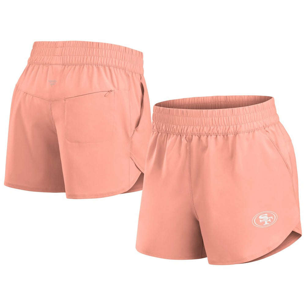 Fanatics San Francisco 49ers Women's Front Office Woven Shorts Coral