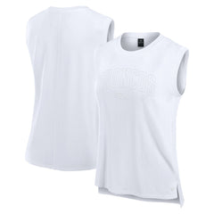 Fanatics Denver Broncos Women's Studio Gym Tank Top White