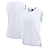 Fanatics Los Angeles Rams Women's Studio Gym Tank Top White