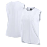 Fanatics New York Jets Women's Studio Gym Tank Top White
