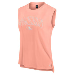 Fanatics San Francisco 49ers Women's Studio Gym Tank Top Coral