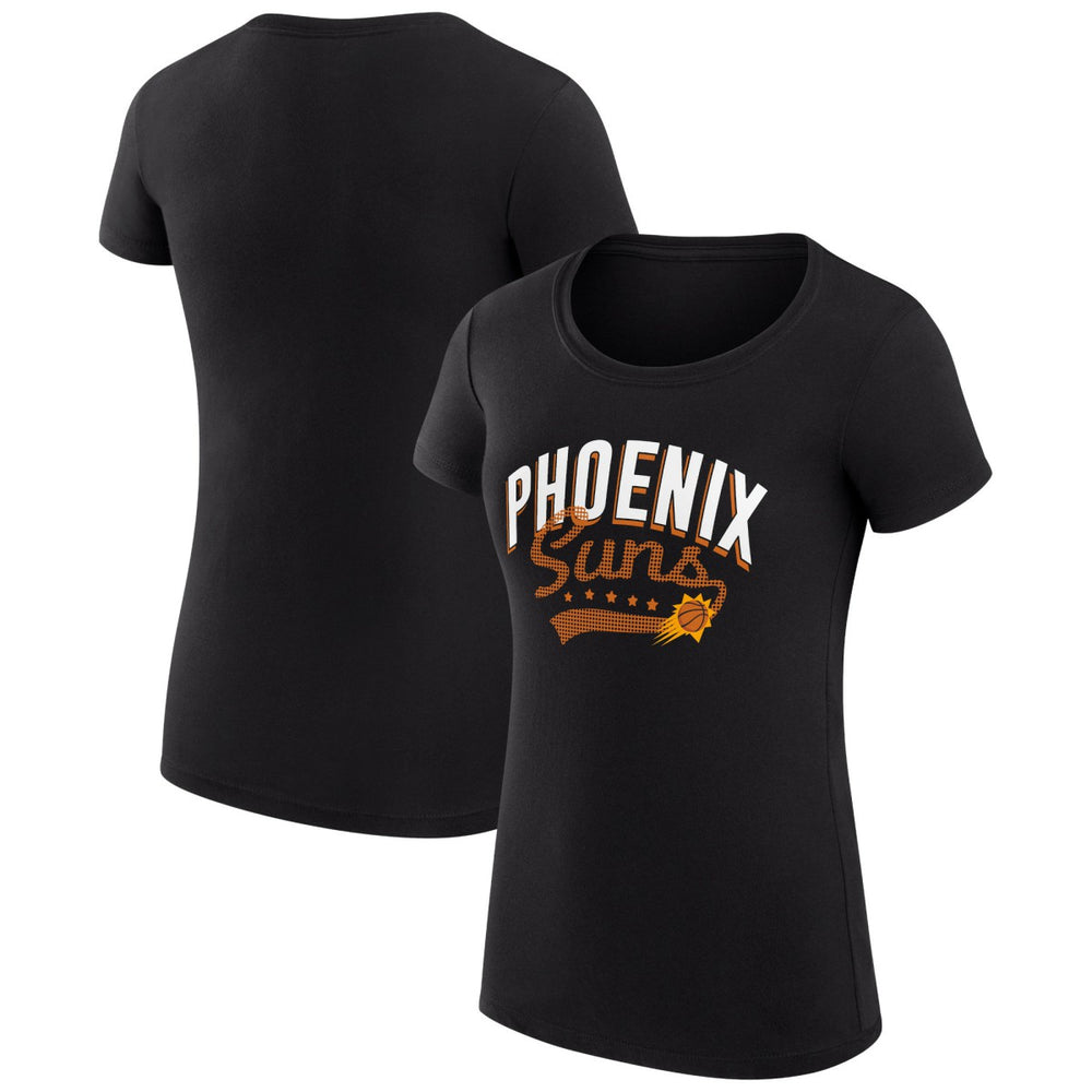Phoenix Suns G-III 4Her by Carl Banks Women's Super-Slim Fit Lightweight Filigree Logo T-Shirt - Black