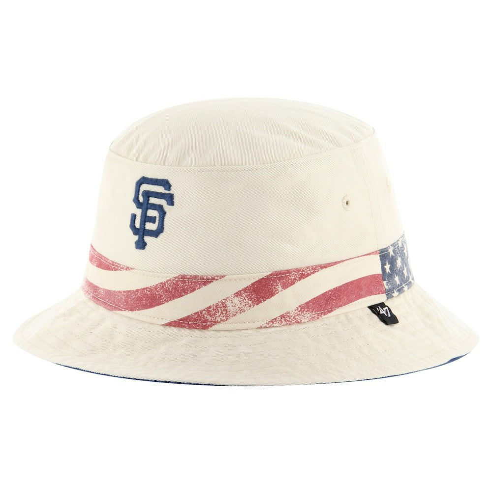 San Francisco Giants '47 Glory Daze Bucket Hat - Khaki - 47 brand Lifestyle