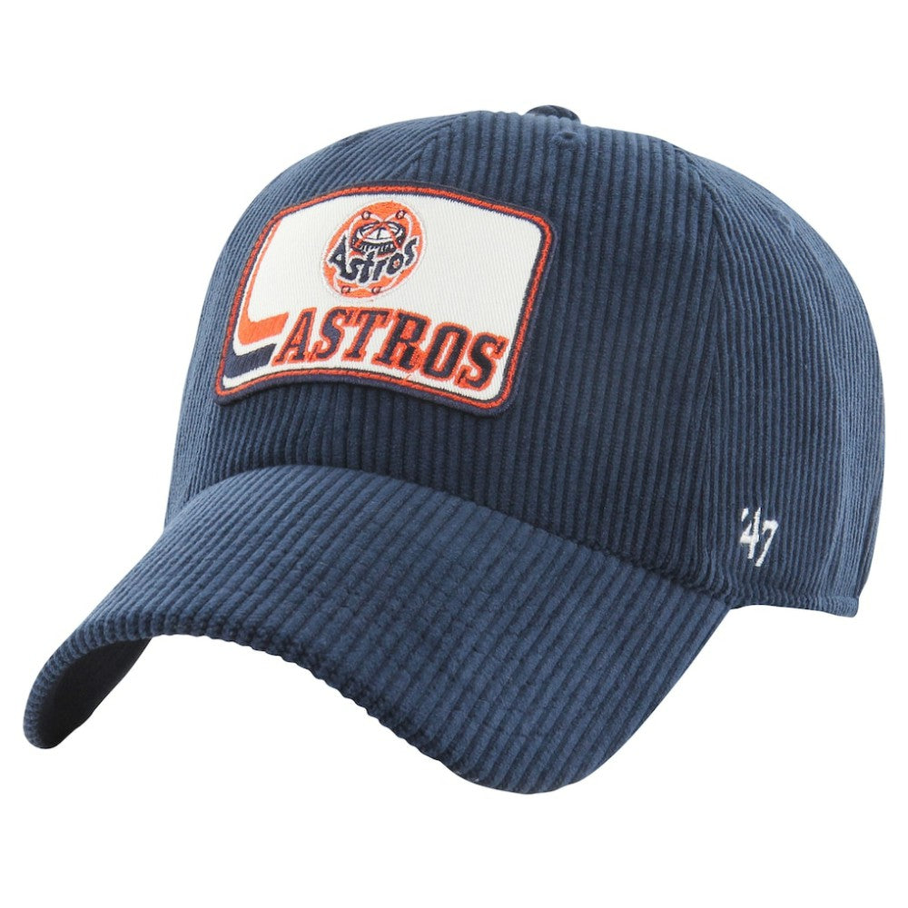 Houston Astros '47 Wax Pack Collection Corduroy Clean Up Adjustable Hat - Navy - 47 brand Lifestyle