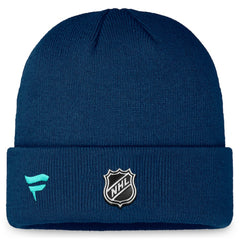 Seattle Kraken Fanatics Authentic Pro Training Camp Cuffed Knit Hat - Deep Sea Blue - NHL 200562148