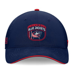 Columbus Blue Jackets Fanatics 2024 NHL Draft On Stage Trucker Adjustable Hat - Navy - NHL 200562165