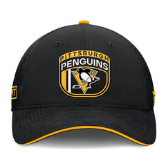 Pittsburgh Penguins Fanatics 2024 NHL Draft On Stage Trucker Adjustable Hat - Black - NHL 200562179