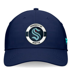 Seattle Kraken Fanatics Authentic Pro Training Camp Flex Hat - Deep Sea Blue - NHL 200562245