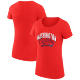Washington Capitals G-III 4Her by Carl Banks Women's Super-Slim Fit Lightweight Filigree Logo T-Shirt – Red - NHL 200563471