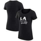 Los Angeles Kings G-III 4Her by Carl Banks Women's Super-Slim Fit Lightweight Filigree Logo T-Shirt – Black - NHL 200563479