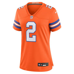 Nike Patrick Surtain II Denver Broncos Women's Mile High Collection 1977 Throwback Player Game Jersey Orange