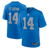 Nike Amon-Ra St. Brown Detroit Lions Alternate Game Jersey Blue