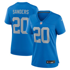 Nike Barry Sanders Detroit Lions Women's Alternate Game Jersey Blue