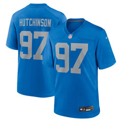 Nike Aidan Hutchinson Detroit Lions Alternate Game Jersey Blue