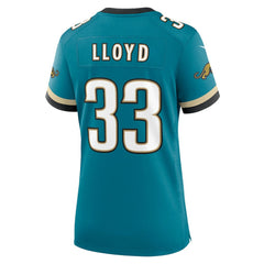 Nike Devin Lloyd Jacksonville Jaguars Women's Prowler Throwback Game Jersey Teal
