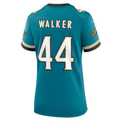 Nike Travon Walker Jacksonville Jaguars Women's Prowler Throwback Game Jersey Teal