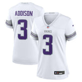 Nike Jordan Addison Minnesota Vikings Women's Alternate Game Player Jersey White
