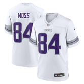 Nike Randy Moss Minnesota Vikings Alternate Retired Player Game Jersey White
