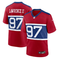 Nike Dexter Lawrence II New York Giants Alternate Player Game Jersey Century Red