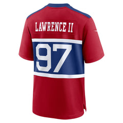 Nike Dexter Lawrence II New York Giants Alternate Player Game Jersey Century Red