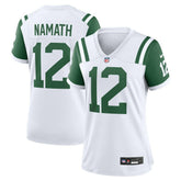 Nike Joe Namath New York Jets Women's Classic Alternate Retired Player Game Jersey White