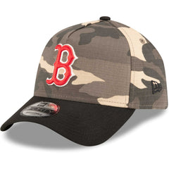 Boston Red Sox New Era Camo Crown A-Frame 9FORTY Adjustable Hat - New Era Sale