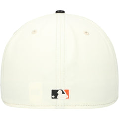 San Francisco Giants New Era Game Night Leather Visor 59FIFTY Fitted Hat - Cream - New Era Lifestyle