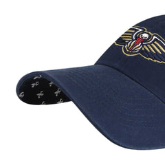 New Orleans Pelicans '47 Women's Confetti Undervisor Clean Up Adjustable Hat Navy | 47 brand for sale