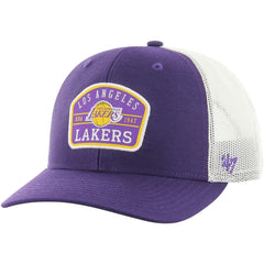 Los Angeles Lakers '47 Semi Patch Trucker Adjustable Hat Purple | 47 brand outlet