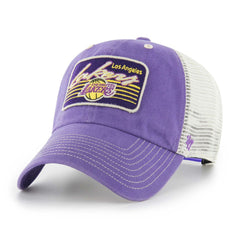 Los Angeles Lakers '47 Five Point Patch Clean Up Adjustable Hat Purple | 47 brand discount