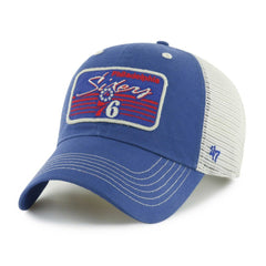 Philadelphia 76ers '47 Five Point Patch Clean Up Adjustable Hat Royal | 47 brand