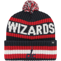 Washington Wizards '47 Bering Cuffed Knit Hat with Pom Navy | 47 brand for sale