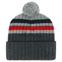 Washington Capitals '47 Stack Patch Cuffed Knit Hat with Pom - Gray - NHL 200568097