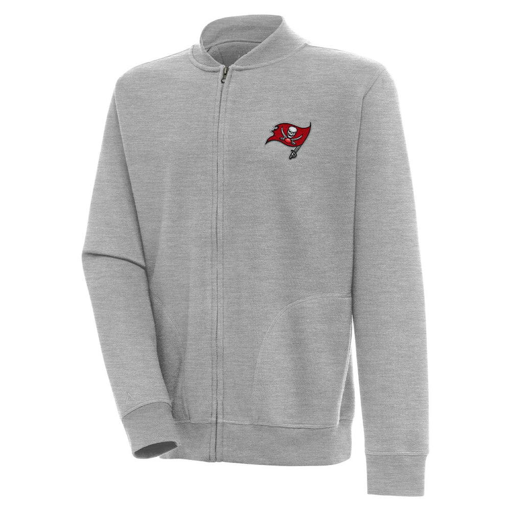 Tampa Bay Buccaneers Antigua Victory Full-Zip Jacket Heather Gray