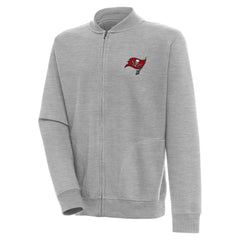 Tampa Bay Buccaneers Antigua Victory Full-Zip Jacket Heather Gray