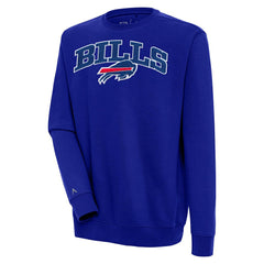 Buffalo Bills Antigua Victory Chenille Pullover Sweatshirt Royal