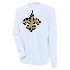 New Orleans Saints Antigua Victory Pullover Sweatshirt White