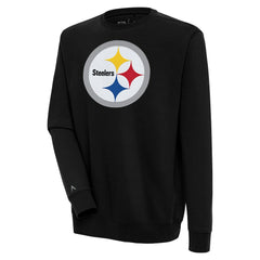 Pittsburgh Steelers Antigua Victory Pullover Sweatshirt Black