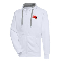 Cincinnati Bengals Antigua Victory Full-Zip Hoodie White