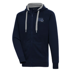 Dallas Cowboys Antigua Victory Full-Zip Hoodie Navy