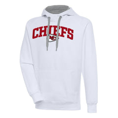 Kansas City Chiefs Antigua Victory Pullover Hoodie White