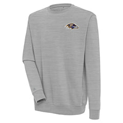 Baltimore Ravens Antigua Victory Pullover Sweatshirt Heather Gray
