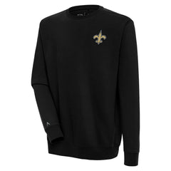 New Orleans Saints Antigua Victory Pullover Sweatshirt Black