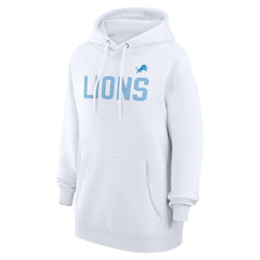 Detroit Lions G-III 4Her by Carl Banks Women's Dot Print Pullover Hoodie White