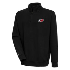 Carolina Hurricanes Antigua Victory Quarter-Zip Pullover Top - Black - NHL 200570717