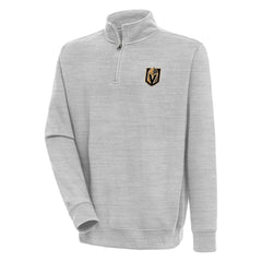 Vegas Golden Knights Antigua Victory Quarter-Zip Pullover Top - Heather Gray - NHL 200570802