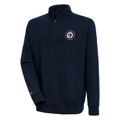 Winnipeg Jets Antigua Victory Quarter-Zip Pullover Top - Navy - NHL 200570805