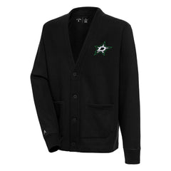 Dallas Stars Antigua Victory Cardigan - Black - NHL 200570867