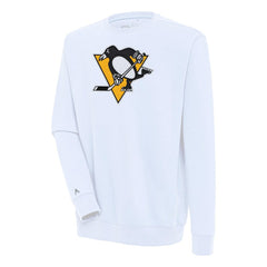 Pittsburgh Penguins Antigua Victory Pullover Sweatshirt - White - NHL 200571214
