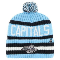 Washington Capitals '47 Cherry Blossom Bering Cuffed Knit Hat with Pom - Light Blue - NHL 200572334